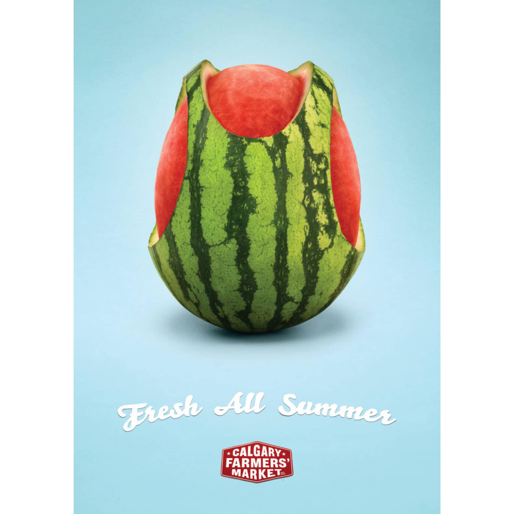 Calgary Farmers Market - Fresh All Summer: Chiến dịch thị giác độc đáo, biến trái cây thành biểu tượng mùa hè tươi mát