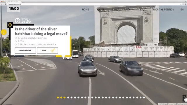 Case Film Romania: ACR Street View Test