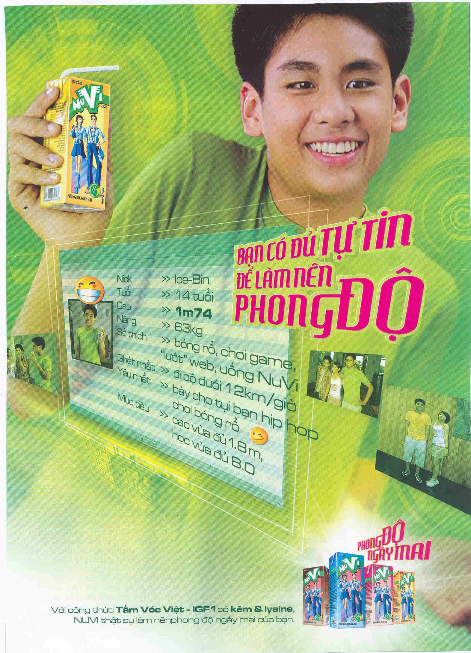 Những mẫu quảng cáo trên tạp chí ngành sữa nước năm 2004