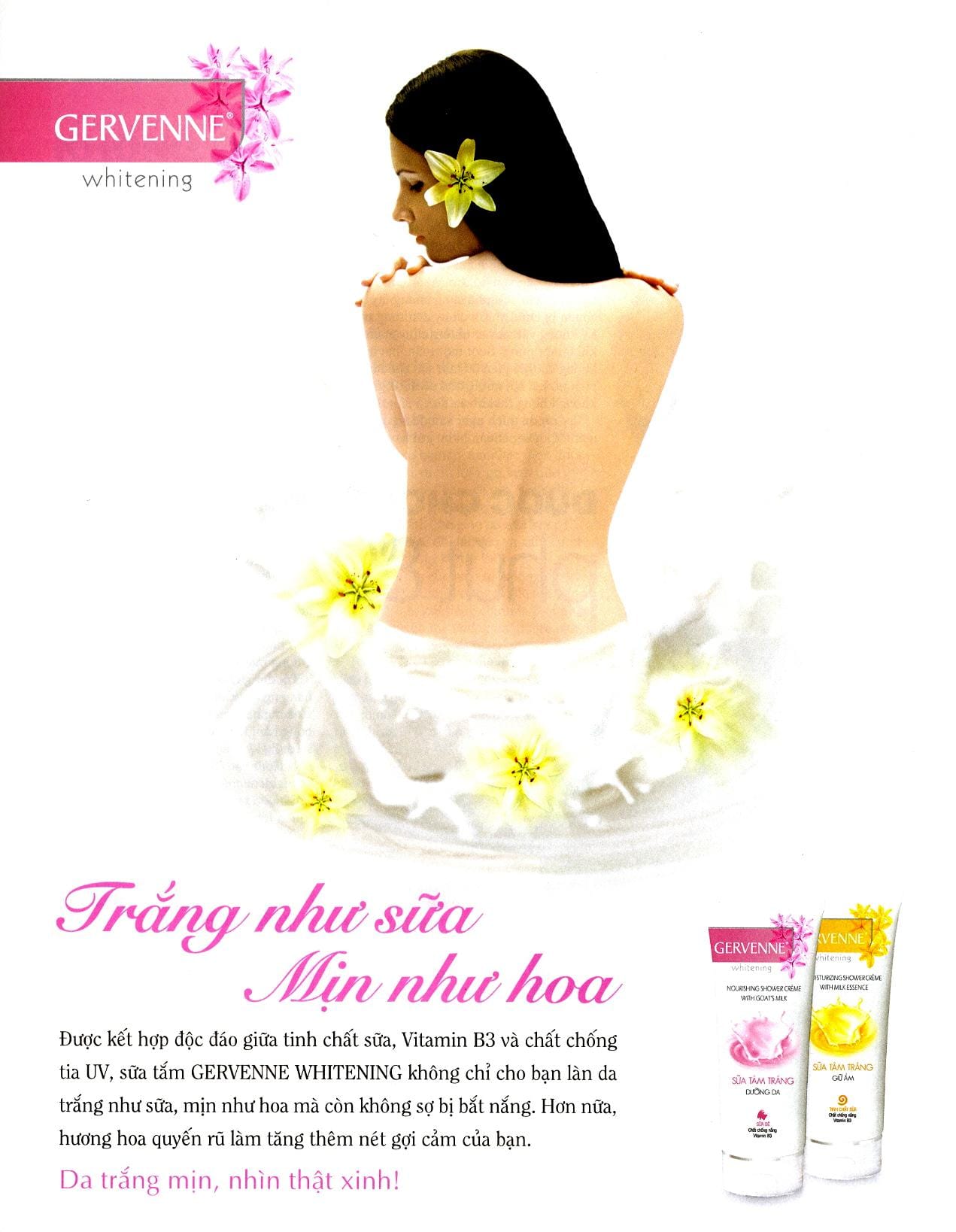 Những mẫu quảng cáo trên tạp chí ngành sữa tắm năm 2009