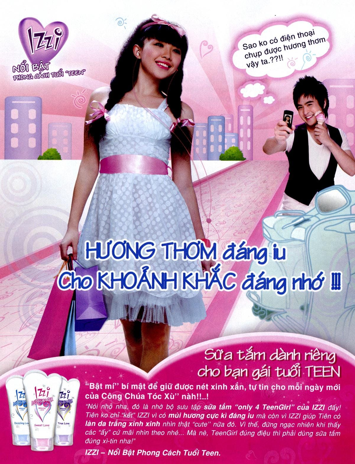 Những mẫu quảng cáo trên tạp chí ngành sữa tắm năm 2009