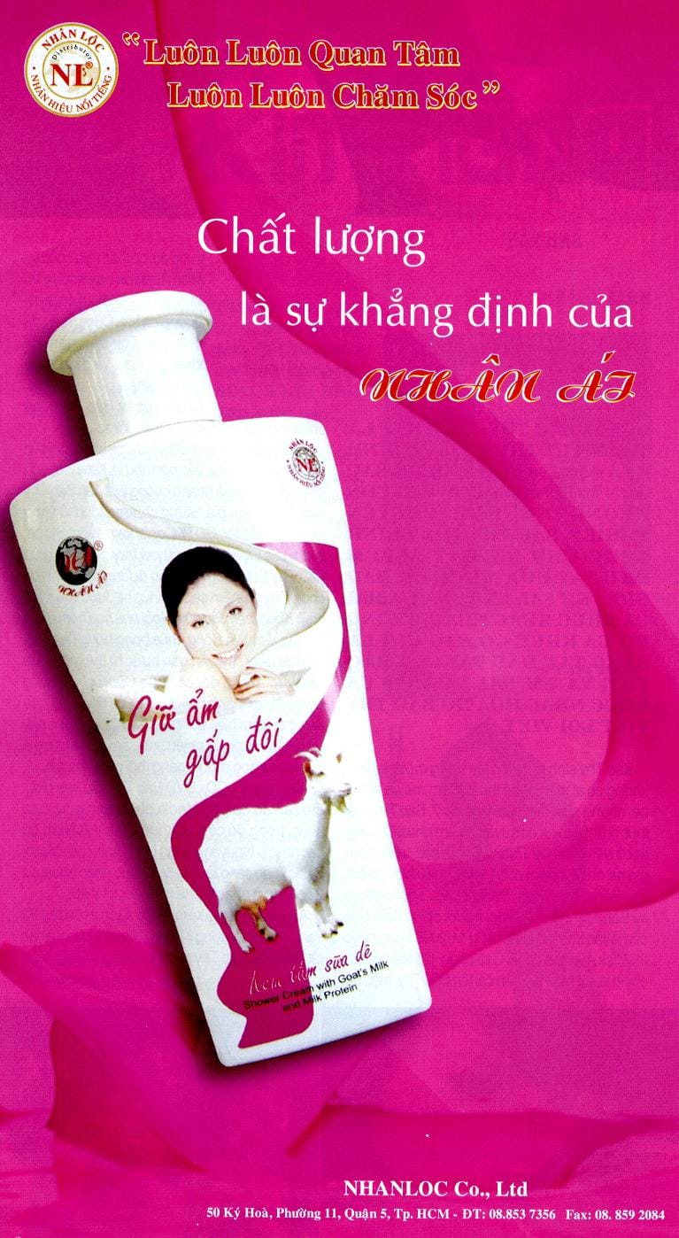 Những mẫu quảng cáo trên tạp chí ngành sữa tắm năm 2009