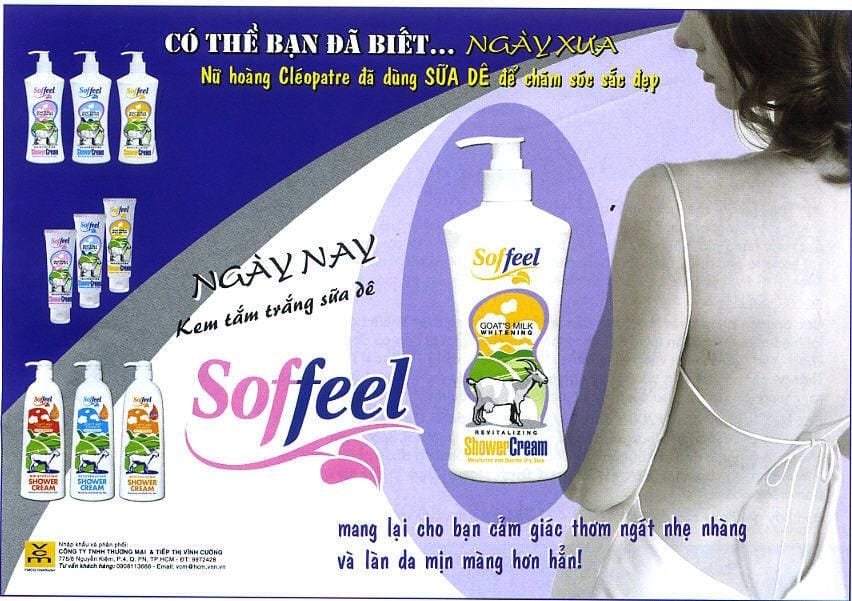 Những mẫu quảng cáo trên tạp chí ngành sữa tắm năm 2006